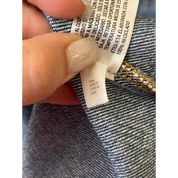 Future Collection Women's Puff Sleeve Square Neck 70s Bohemian Denim Dress 0 - Picture 6 of 16